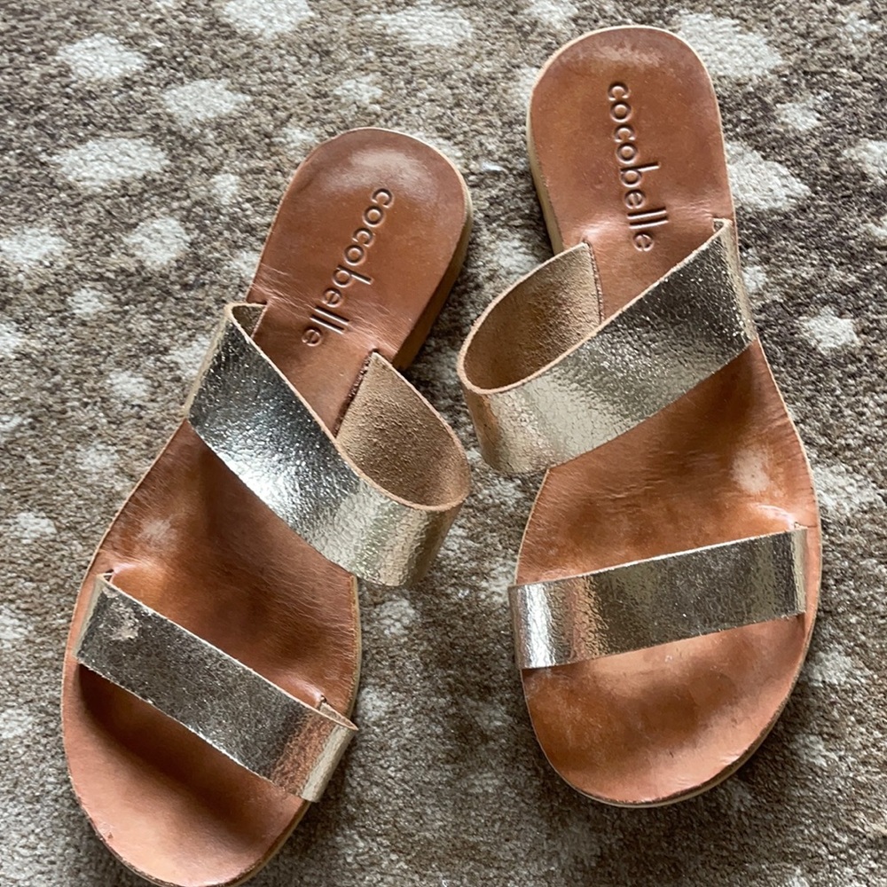 Gold sandals